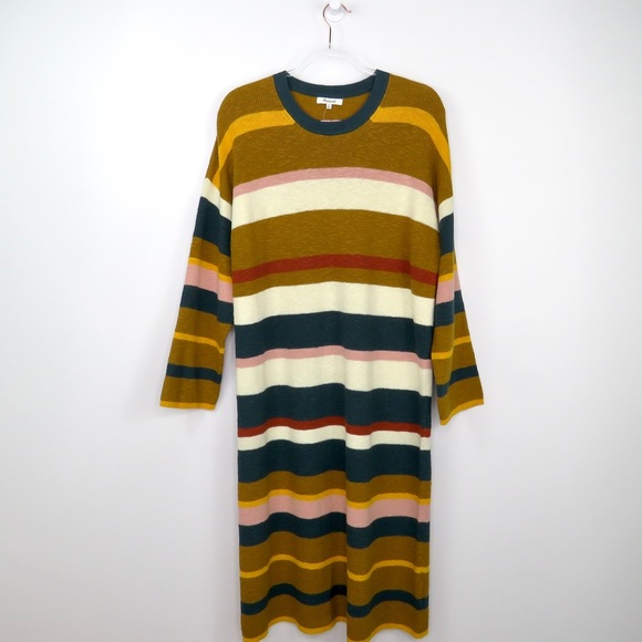 Madewell Drop Shoulder Sweater Casual Maxi Dress - Picture 4 of 13